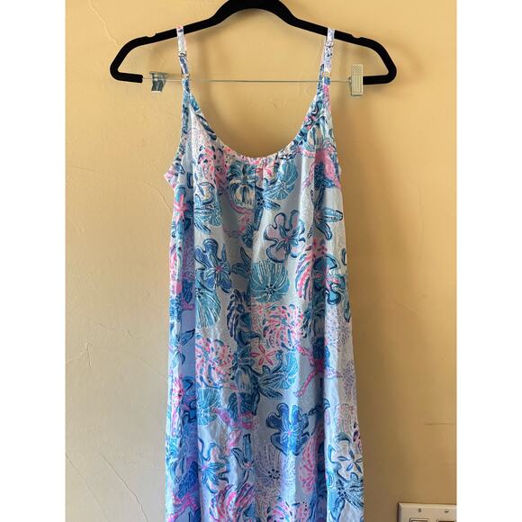 Lilly PulitzerAmerie Linen Midi Dress sz XXS - Picture 7 of 7